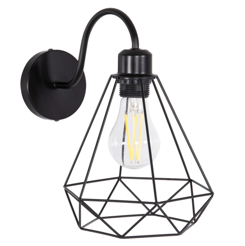 Iluminat de perete - WALL SCONCE MILID HM4468 METAL IN BLACK 20x27x28Hcm.