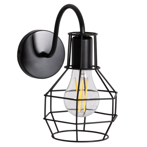 Iluminat de perete - WALL SCONCE MILID2 HM4479 METAL IN BLACK 14.5x26.5x24Hcm.