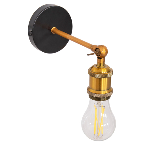 Iluminat de perete - WALL SCONCE RESTON HM4467 METAL BASE-ALUMINUM BULB SOCKET 10x10x26Hcm.