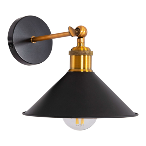 Iluminat de perete - WALL SCONCE RESTON2 HM4464 METAL BASE and CAP-ALUMINUM BULB SOCKET 21x21x32Hcm.