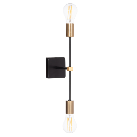 Iluminat de perete - WALL SCONCE SABER2 HM4465 METAL IN BLACK and GOLD 10x14x41Hcm.