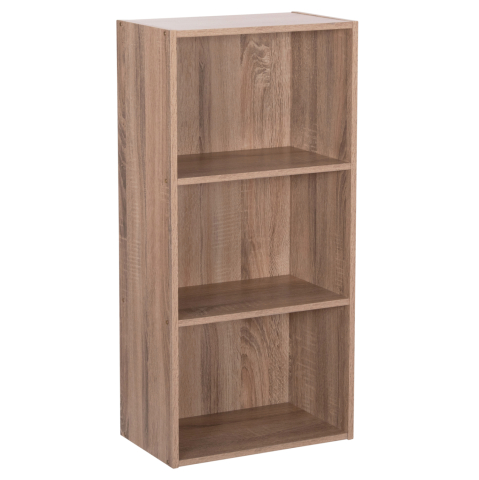 Rafturi de perete - WALL SHELF RACK CUBICON HM9941.02 MELAMINE IN SONAMA OAK 38,5x23,5x80Hcm.