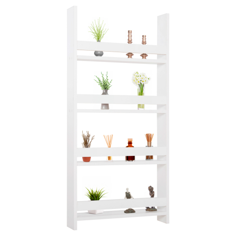 Camera copiilor - WALL SHELVES SANI HM18224.01 MELAMINE IN WHITE 60x10x120Hcm. (4 SHELVES)