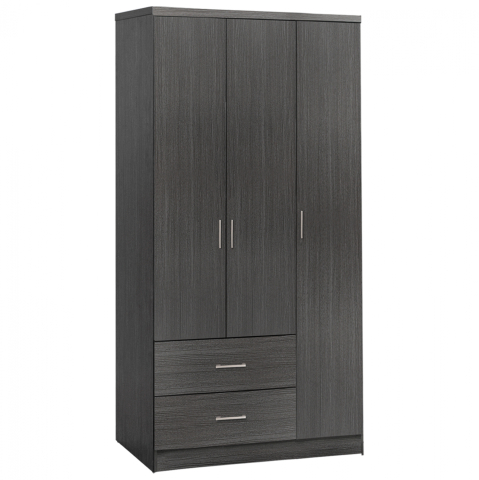 Dulapuri - Wardorbe 3 Door with 2 drawers HM340.01 Zebrano 89x42,5x181