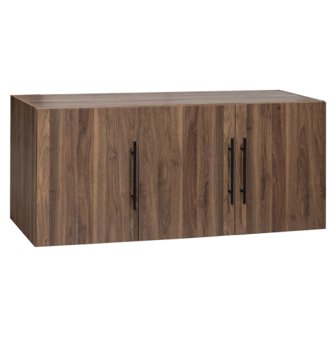 Interior - WARDROBE 3-LEAF LOFT CARYS HM747.11 MELAMINE IN WALNUT 150x55x60Hcm.