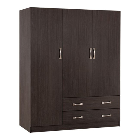 Interior - Wardrobe 3Door 150x55x180cm with 2 drawers HM384.01 Zebrano
