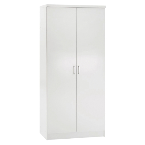Interior - WARDROBE WITH 2 DOORS IN WHITE HM368.05 80x43x181 cm.