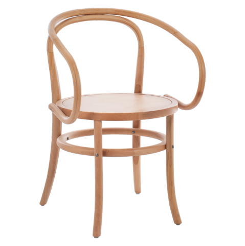 Interior - Wooden Armchair from beech wood in natural color HM8746.01 56x52x82cm