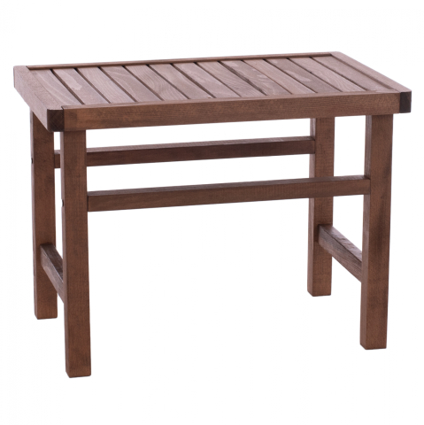 Taburete - WOODEN TABLE-STOOL WALNUT 60Χ40X45Υ cm.