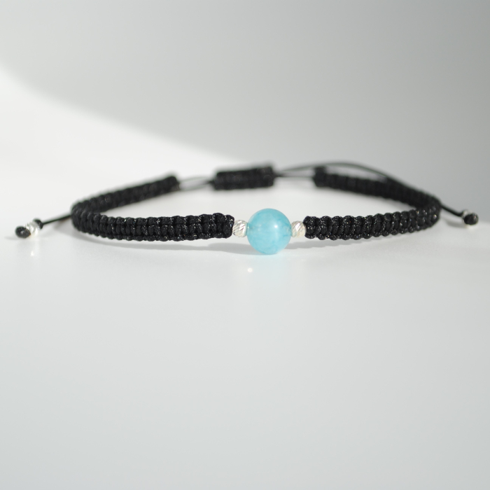 Brățară Aquamarine – Zodia Gemeni – Calm, Claritate și Comunicare [4]