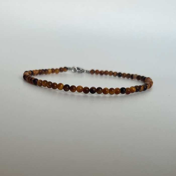 Brățară Bărbătească Tiger Pulse – Ochi de Tigru 3 mm & Închizătoare Inox [3]