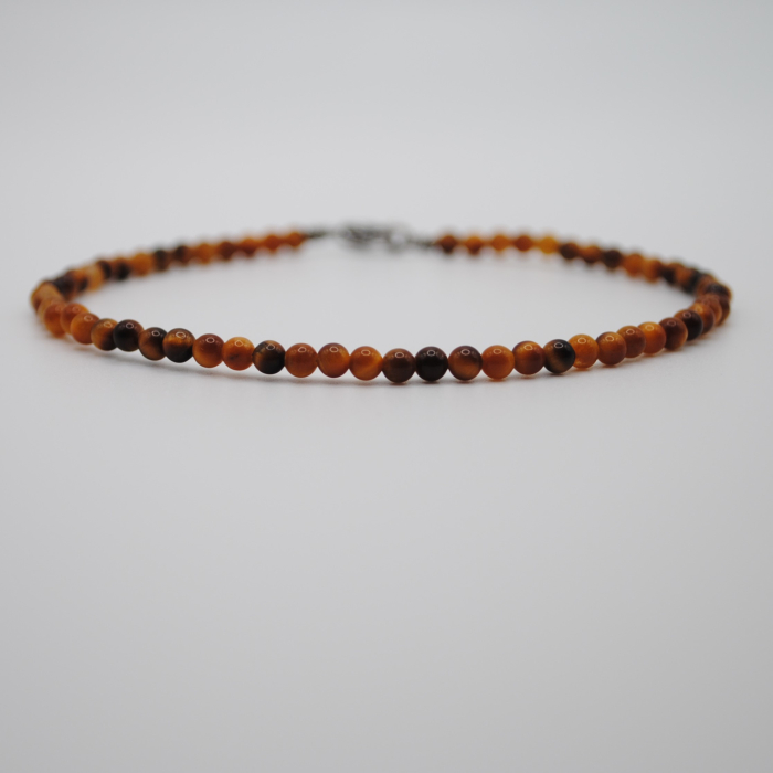 Brățară Bărbătească Tiger Pulse – Ochi de Tigru 3 mm & Închizătoare Inox [2]