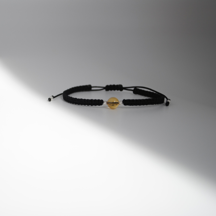 Brățară cu Citrin  – Zodia Fecioară – Șnur Reglabil & Argint 925 – Gabrieli [5]