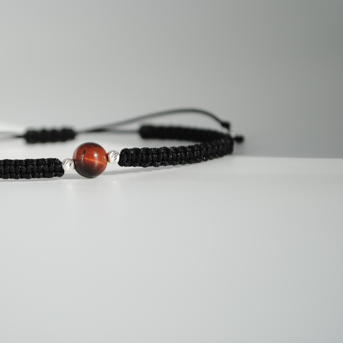 Brățară Ochi de Taur 6 mm – Zodia Scorpion  Protecție & Forță Interioară, Handmade, Argint 925 [3]