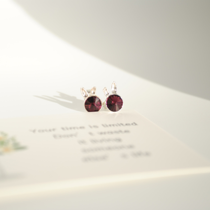 Cercei Violet Bunny - Argint 925 [2]