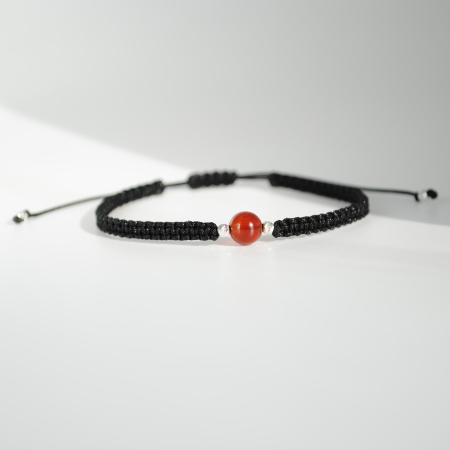 Brățară Carneol 6 mm – Zodia Berbec  Vitalitate & Curaj, Handmade, Argint 925 [3]