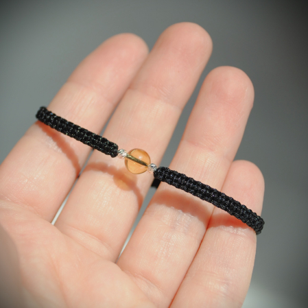 Brățară cu Citrin  – Zodia Fecioară – Șnur Reglabil & Argint 925 – Gabrieli [3]