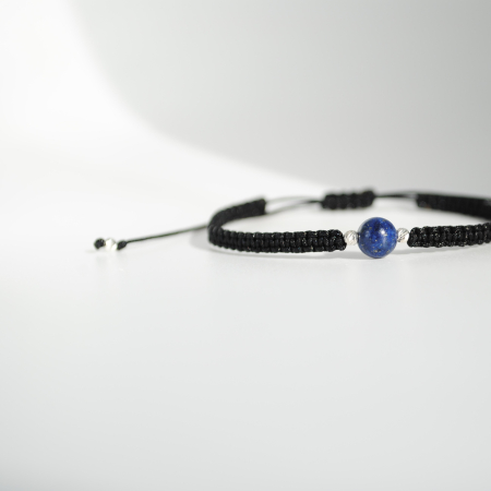 Brățară Lapis Lazuli  6 mm – Zodia Săgetător  Înțelepciune & Claritate, Handmade, Argint 925 [3]