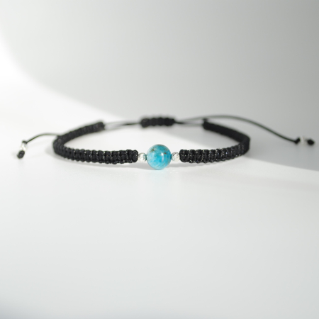 Brățară Zodia Pești cu Apatit  6 mm – Intuiție, Calm și Echilibru Emoțional [1]