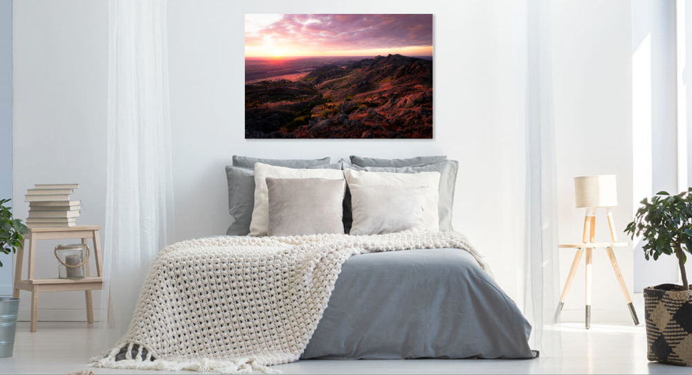 Tablou canvas, Apus in Culmea Pricopanului din Muntii Macin, 100x70 cm [5]