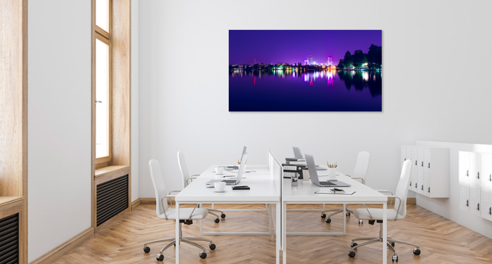 Tablou canvas, Bucurestiul din Parc Herastrau, 75x50 cm [5]