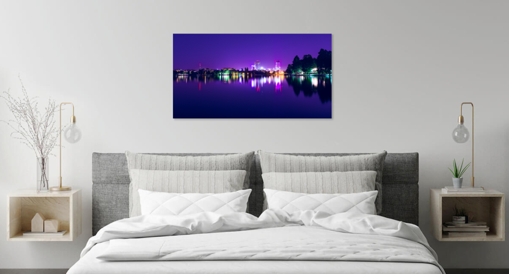 Tablou canvas, Bucurestiul din Parc Herastrau, 75x50 cm [6]