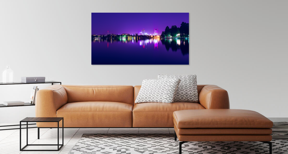 Tablou canvas, Bucurestiul din Parc Herastrau, 75x50 cm [2]