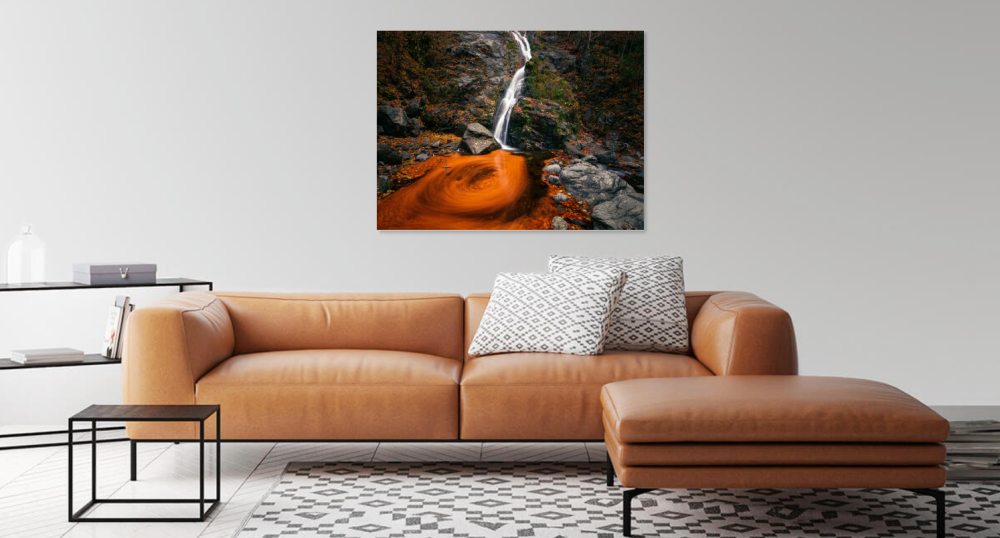 Tablou canvas, Cascada Lotrisor, waterfall, Cozia, 120x80 cm [2]