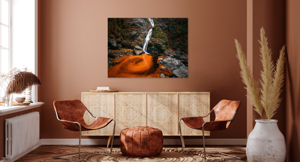 Tablou canvas, Cascada Lotrisor, waterfall, Cozia, 120x80 cm [3]
