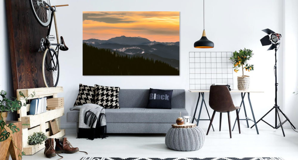 Tablou canvas, Ceahlaul in lumina apusului, 100x70 cm [4]