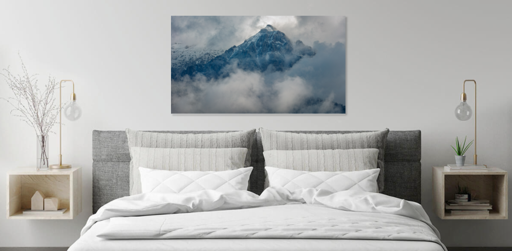 Tablou canvas, Muntii Bucegi prin ceata, 75x50 cm [5]