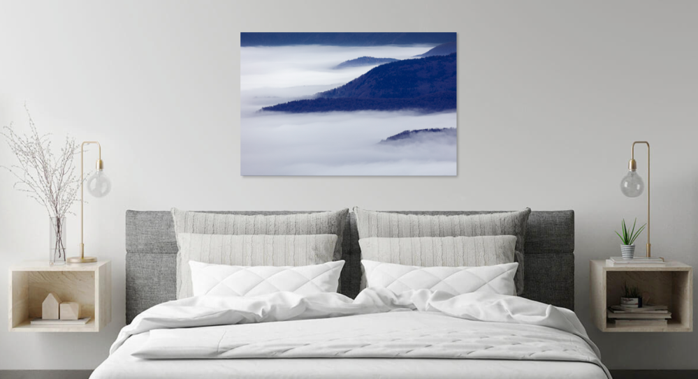 Tablou canvas, Muntii Ciucas in ceata, 100x70 cm [4]