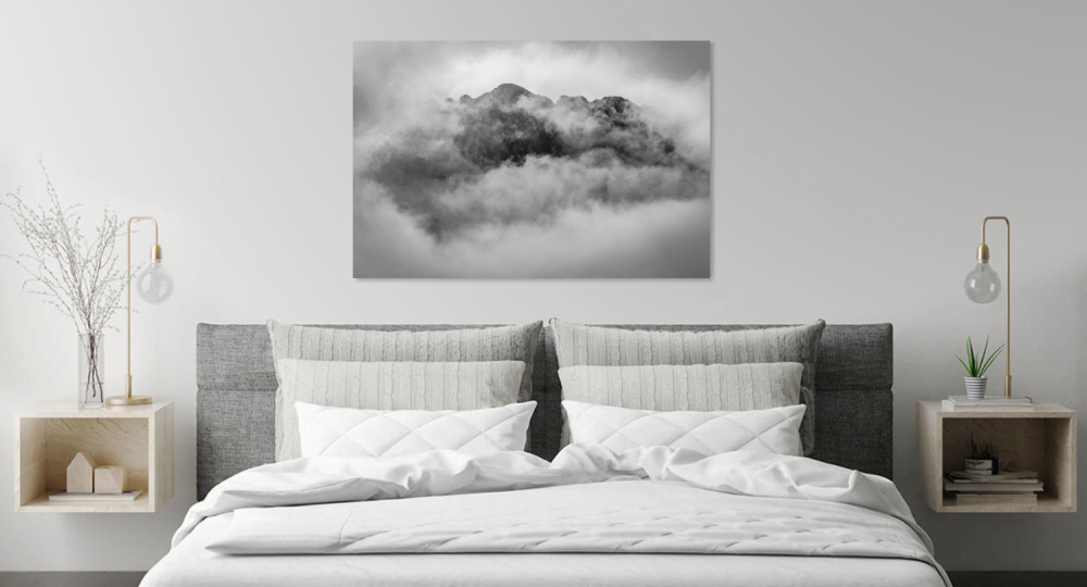 Tablou canvas, Muntii Fagaras in ceata, 100x70 cm [4]