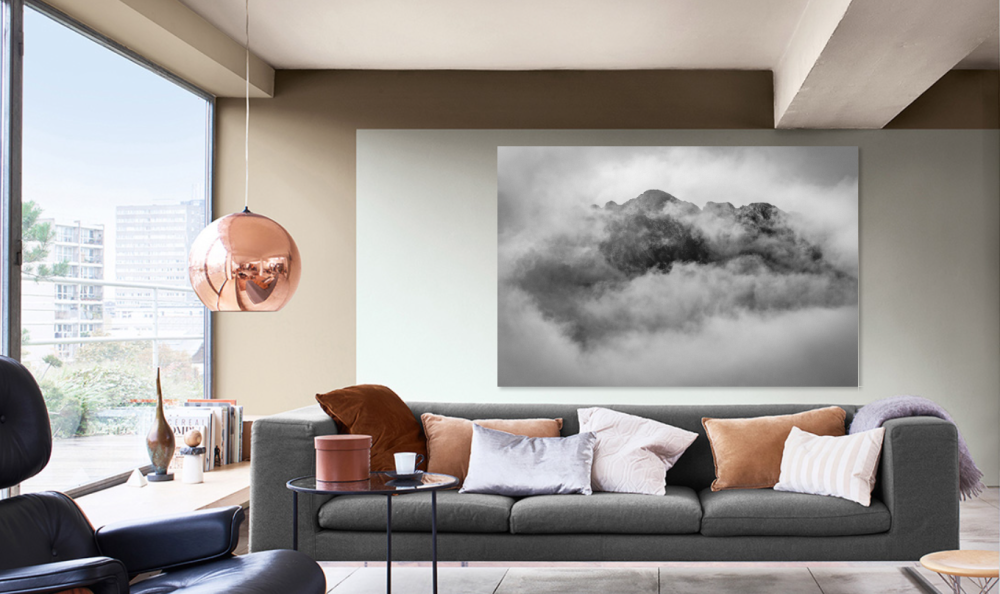 Tablou canvas, Muntii Fagaras in ceata, 100x70 cm [2]