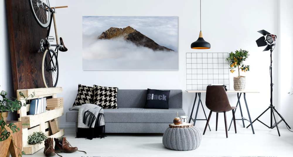 Tablou canvas, Muntii Fagaras in nori, 90x60 cm [2]