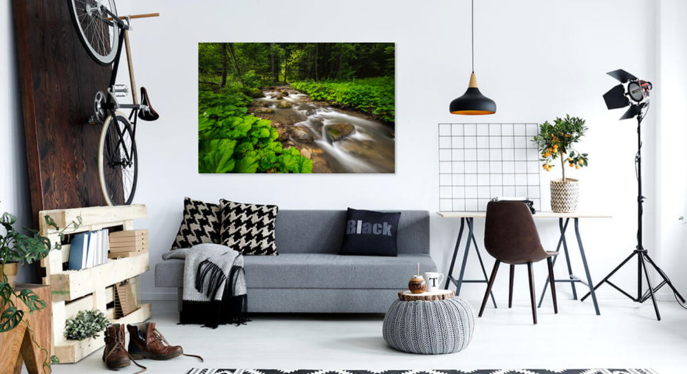 Tablou canvas, Parau de munte la Cheia, Muntii Ciucas, 75x50 cm [4]