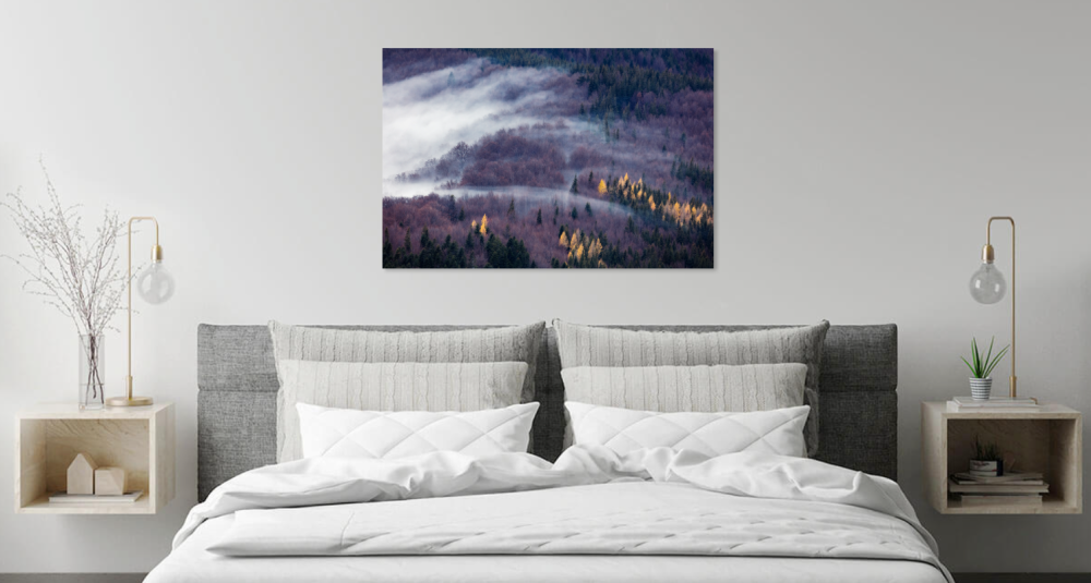 Tablou canvas, Peisaj cu ceata in Muntii Ciucas, 100x70 cm [4]