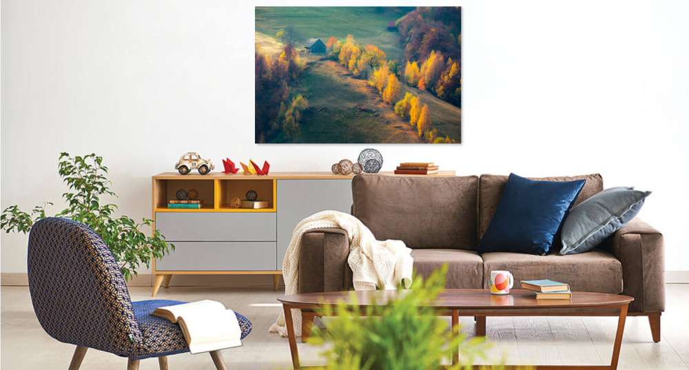 Tablou canvas, Peisaj de toamna pe dealurile Branului, munte, 120 x 80 cm [3]