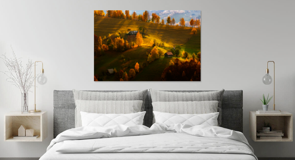 Peisaj de toamna pe dealurile Branului din Muntii Bucegi [2]