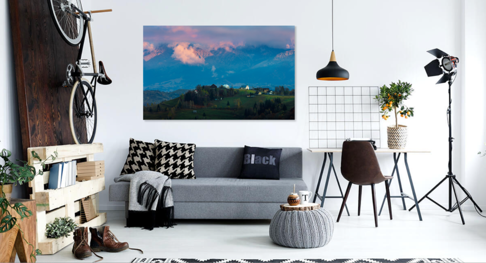 Tablou canvas, Peisaj din satul Pestera, Brasov, 120x80 cm [3]