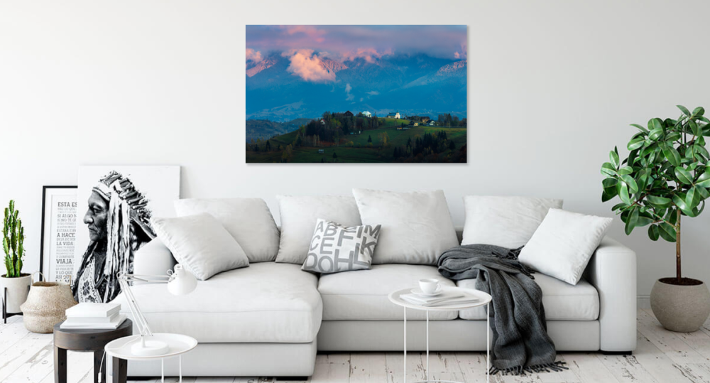 Tablou canvas, Peisaj din satul Pestera, Brasov, 120x80 cm [2]