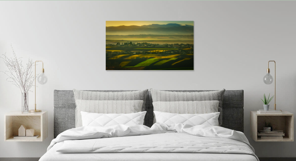 Tablou canvas, Peisaj rustic din satul Moara, Suceava, 50x30 cm [5]