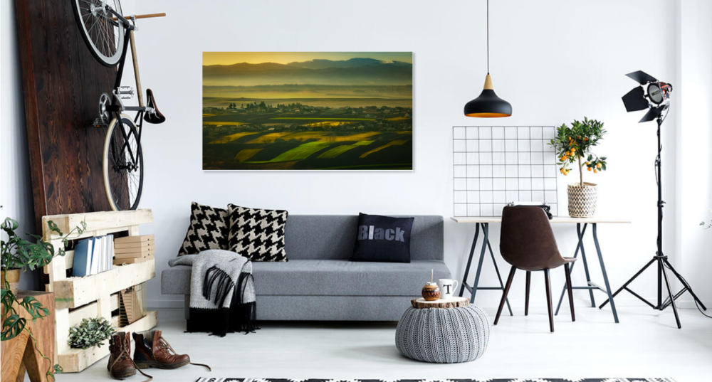 Tablou canvas, Peisaj rustic din satul Moara, Suceava, 50x30 cm [4]