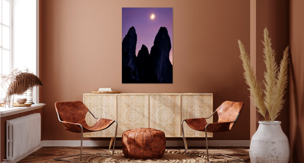 Tablou canvas, Pietrele Doamnei, Muntii Rarau, Luna, 70x100 cm [3]