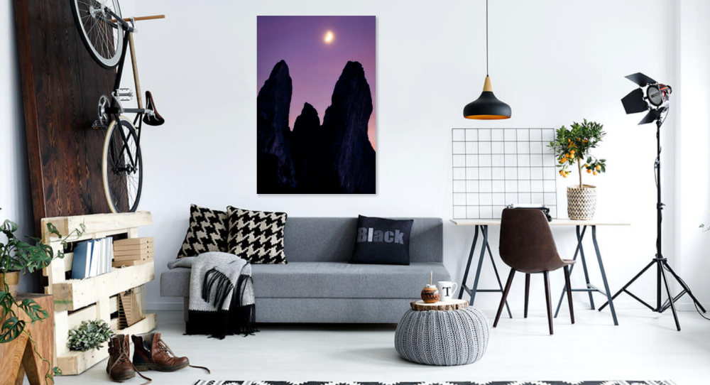 Tablou canvas, Pietrele Doamnei, Muntii Rarau, Luna, 70x100 cm [2]