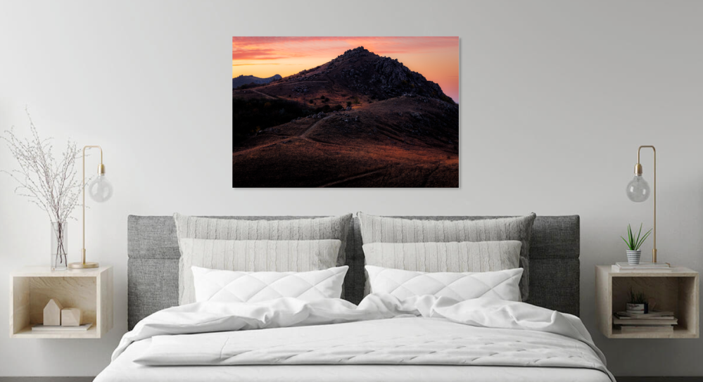 Tablou canvas, Rasarit in Culmea Pricopanului, Muntii Macin, 100x70 cm [5]