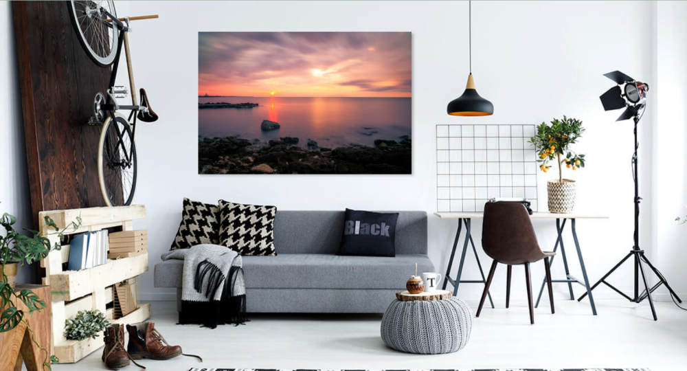 Tablou canvas, Rasarit mirific pe coasta Marii Negre, 120x80 cm [4]