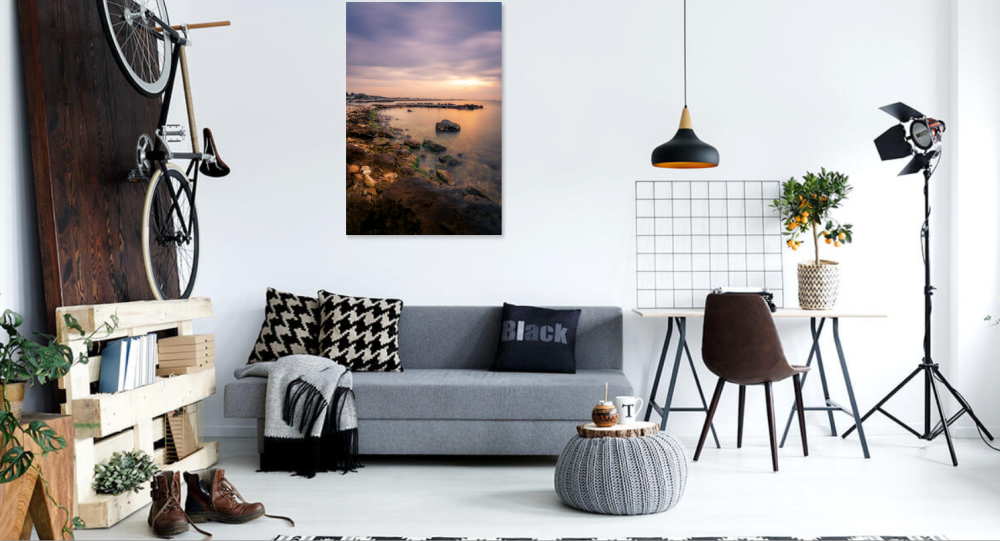 Tablou canvas, Rasarit pe coasta Marii Negre, port Agigea, 80x120 cm [4]