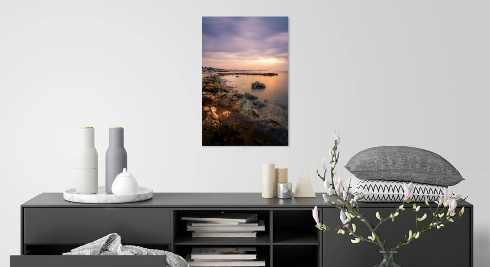 Tablou canvas, Rasarit pe coasta Marii Negre, port Agigea, 80x120 cm [2]