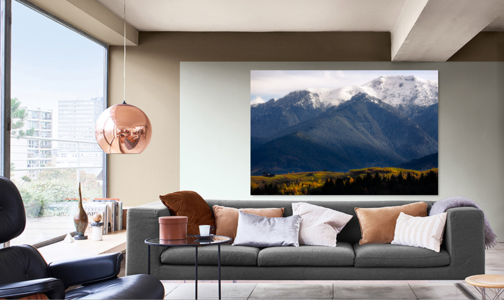 Tablou canvas, Salas pe dealurile Branului, Muntii Bucegi, 120x80 cm [3]